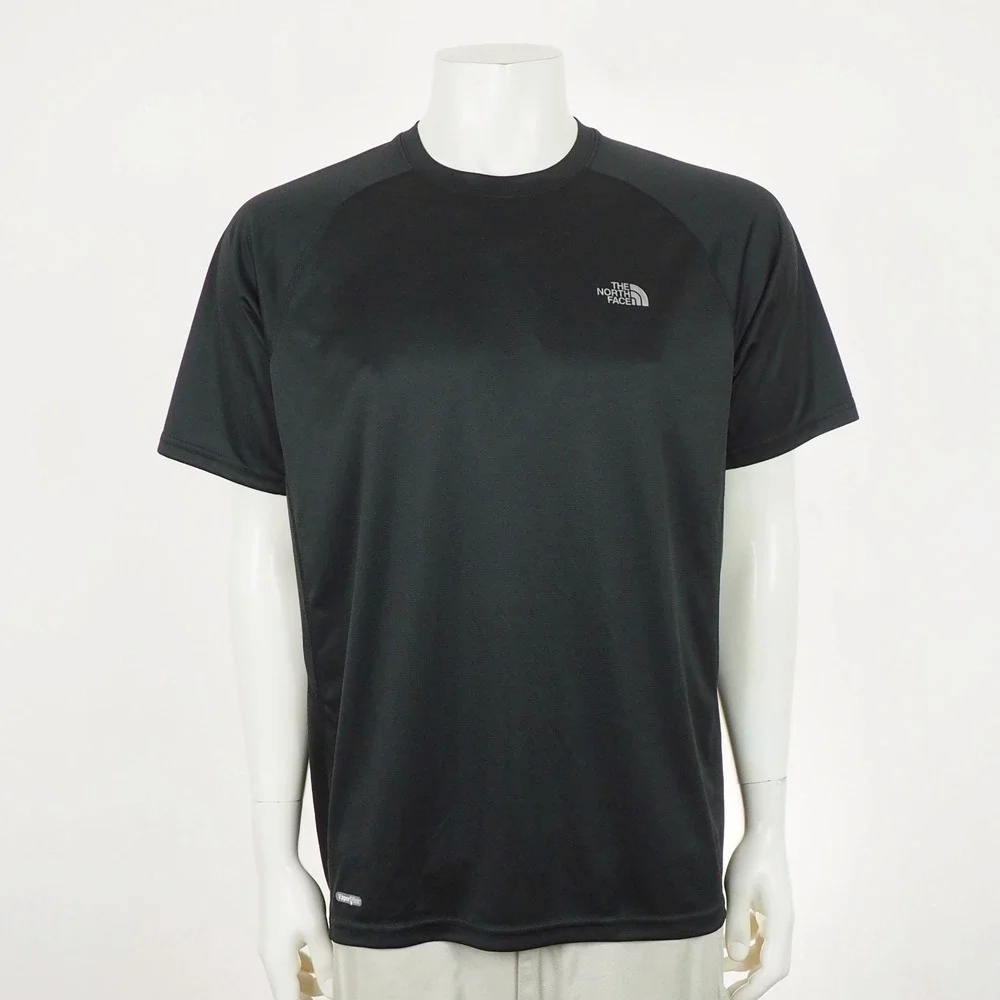 New The North Face VaporWick Training Tee Shirt Mens Large Black Gym Running